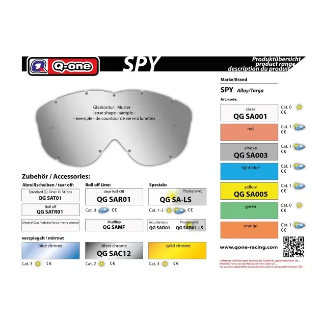 Sklo Spy Alloy čiré čirá - Zlevněno
