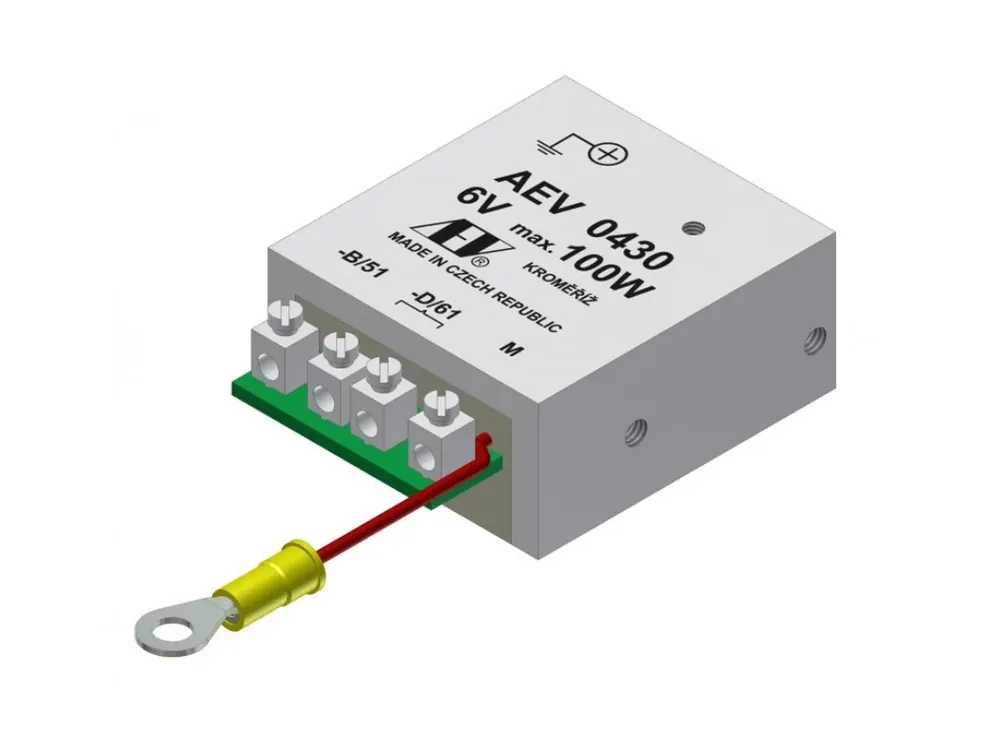 Regulátor dynama 6V 100W ukostření +pol. AEV - Velká sleva