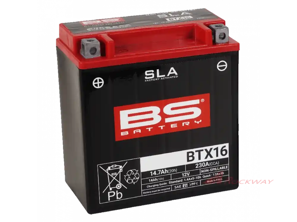 Skvělá nabídka | Továrně aktivovaná motocyklová baterie BS-BATTERY BTX16H (FA) SLA MAX