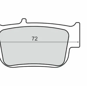 Brzdové destičky RMS 225103270 organické pro YAMAHA YP 250 X-MAX 2014-2016 | Skladem