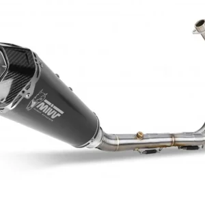 Omezené množství - Výfuk kompletní 2x1 MIVV DELTA RACE Y.044.LDRB Černá ocel pro YAMAHA MT-07 700 2014-2020