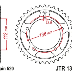 Cena od výrobce | Řetězová rozeta JT JTR 1316-39 39 zubů, 520