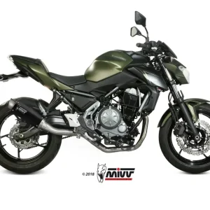 Výfuk kompletní 2x1 MIVV GPpro K.044.LXBP Černá nerezová ocel pro KAWASAKI Z 650 2017-2023, KAWASAKI Ninja 650 2017-2023 - Nově k dispozici