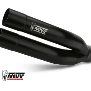 Velmi žádaný produkt | Koncovka výfuku MIVV DOUBLE GUN K.052.SDGB Černá ocel pro KAWASAKI Z 900 2020-2024