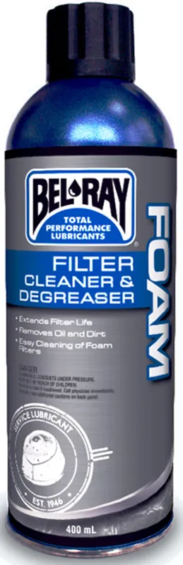 Čistič filtru Bel-Ray FOAM FILTER CLEANER & DEGREASER (400ml sprej) - Objednejte dnes