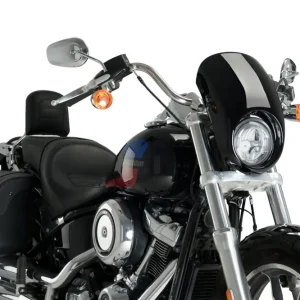 Plexi štít PUIG ANARCHY 21082N černá pro HARLEY DAVIDSON FXLR 1745 Softail Low Rider 2018-2020 - Doprodej zásob