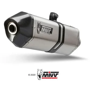 Neváhejte | Koncovka výfuku MIVV SPEED EDGE M.013.LRX Nerez / Karbonové víčko pro MOTO GUZZI V 85 TT 850 / Travel 2019-2024
