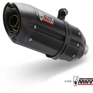 Nově v e-shopu - Koncovka výfuku MIVV SUONO H.075.L9 Černá nerezová ocel / karbonová koncovka pro HONDA CB 500 F 2019-2024