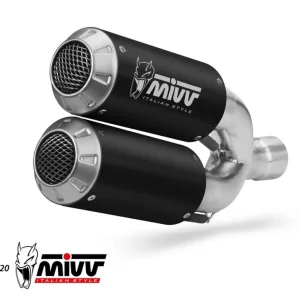 2 koncovky výfuku MIVV MK3 D.043.SM3B Černá nerezová ocel pro DUCATI Hypermotard 939 2016-2018 | Přímo od výrobce