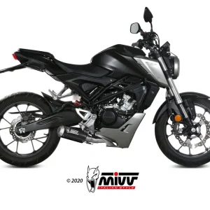 Výfuk kompletní 1x1 MIVV MK3 H.076.SM3C Karbon pro HONDA CB 125 R 2018-2020 | Výhodná nabídka