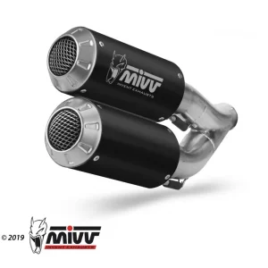 Akční cena | 2 koncovky výfuku MIVV MK3 KT.022.LM3B Černá nerezová ocel pro KTM Super Duke 1290 / R 2014-2019