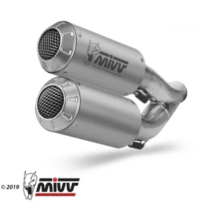 Profesionální kvalita - 2 koncovky výfuku MIVV MK3 KT.022.LM3X Nerez pro KTM Super Duke 1290 / R 2014-2019