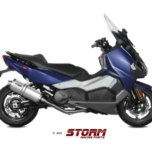 Skvělé hodnocení - Výfuk kompletní 2x1 STORM OVAL SY.002.LX2 Nerez pro SYM TL 500 2020-2021, SYM Maxsym TL 500 2019-2020