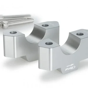 Zvýšení řidítek PUIG 21879P stříbrná height 30mm, d 32mm | K objednání