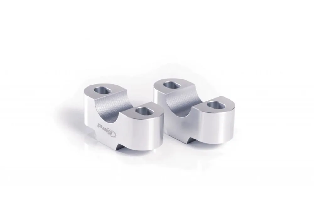 Zvýšení řidítek PUIG 22358P stříbrná height 20mm, d 39mm - Pořiďte si nyní