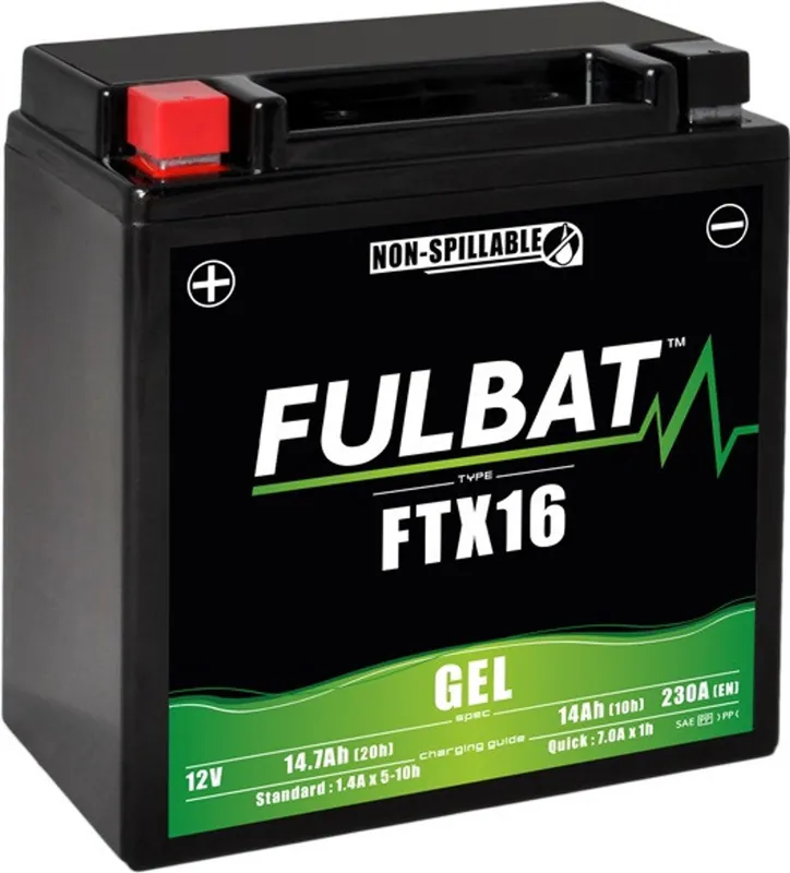 Nejprodávanější - Gelová baterie FULBAT FTX16 SLA (YTX16 SLA)