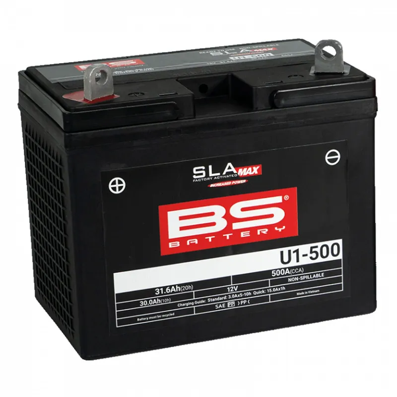 Továrně aktivovaná motocyklová baterie BS-BATTERY U1-500 SLA MAX - Přímo z továrny