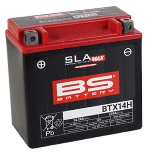 Továrně aktivovaná motocyklová baterie BS-BATTERY BTX14H (FA) (YTX14H (FA)) SLA MAX - Akční sleva
