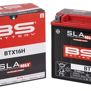Továrně aktivovaná motocyklová baterie BS-BATTERY BTX16H (FA) SLA MAX - Novinka v nabídce
