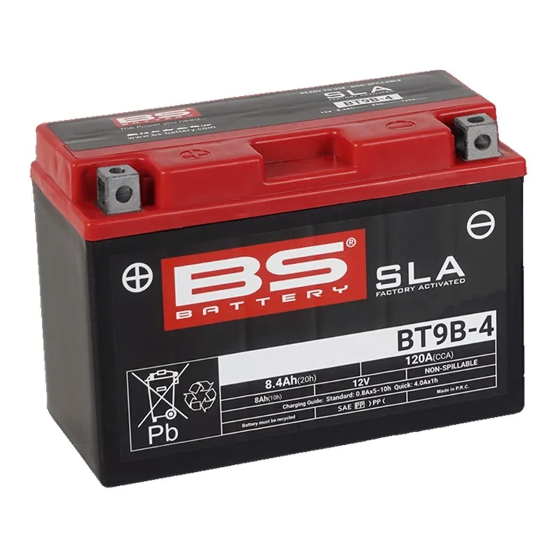 Továrně aktivovaná motocyklová baterie BS-BATTERY BT9B-4 (YT9B-4) | Akční sleva