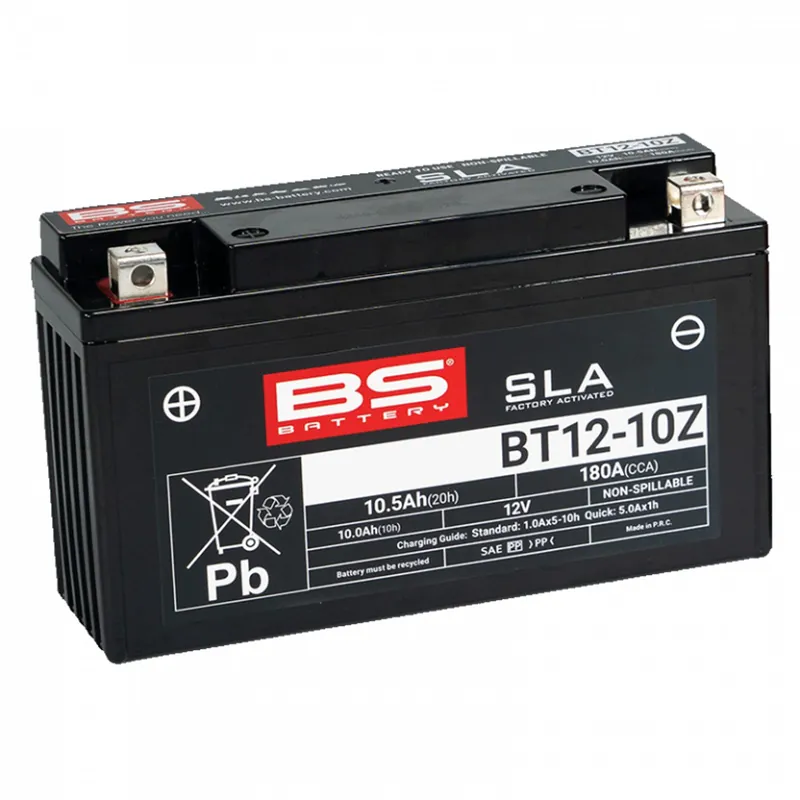 Továrně aktivovaná motocyklová baterie BS-BATTERY BT12-10Z (FA) | Zlevněno