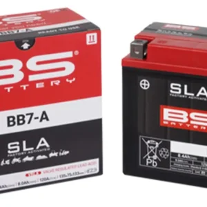 Továrně aktivovaná motocyklová baterie BS-BATTERY BB7-A SLA | Cena od výrobce
