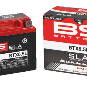 Továrně aktivovaná motocyklová baterie BS-BATTERY BTX6.5L (FA) SLA - Rychlá expedice