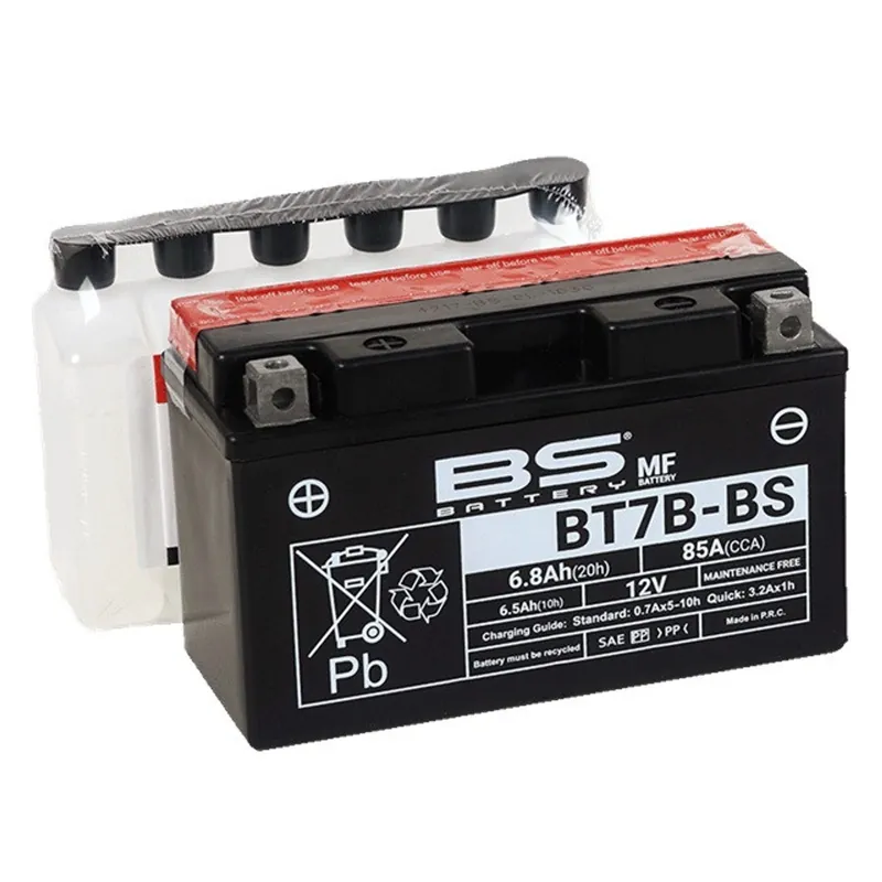 Doprodej zásob | Bezúdržbová motocyklová baterie BS-BATTERY BT7B-BS (YT7B-BS)