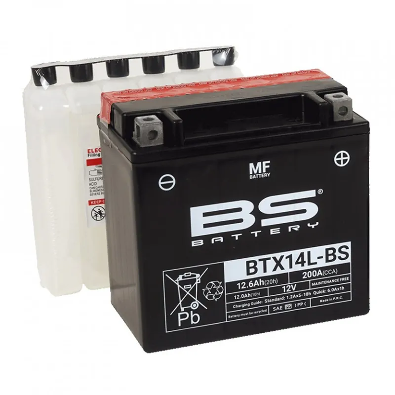 Skvělá nabídka | Bezúdržbová motocyklová baterie BS-BATTERY BTX14L-BS