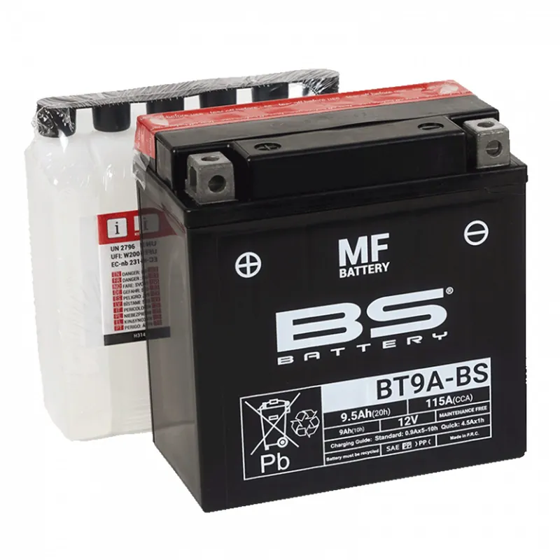 Bezúdržbová motocyklová baterie BS-BATTERY BT9A-BS | Poslední šance