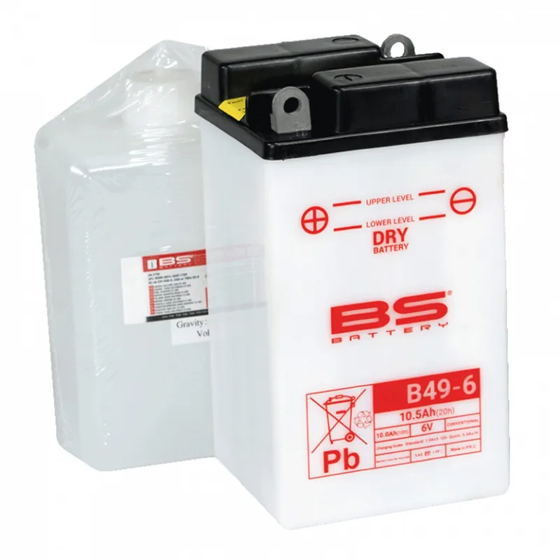 Konvenční motocyklová baterie BS-BATTERY B49-6 Včetně balení kyseliny | K objednání