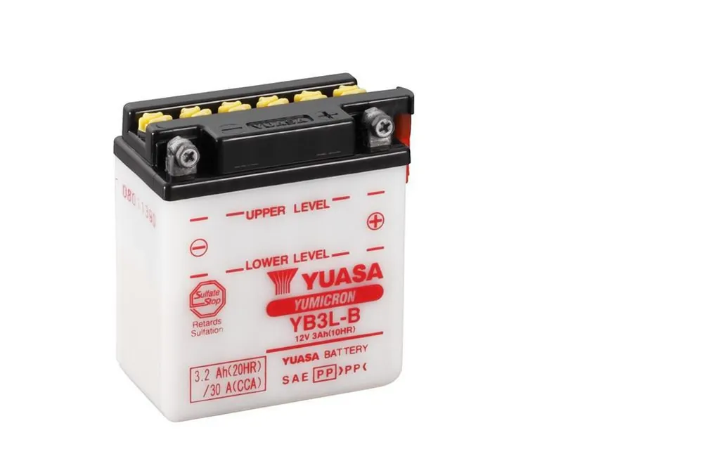 Špičkový produkt - Yumicron akumulátor bez kyseliny YUASA YB3L-B