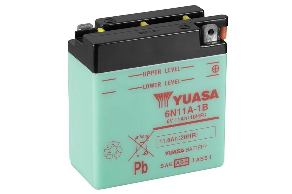 Velmi žádaný produkt | Konvenční 6V akumulátor bez kyseliny YUASA 6N11A-1B