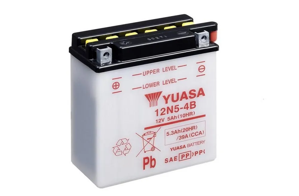 Populární - Konvenční 12V akumulátor bez kyseliny YUASA 12N5-4B