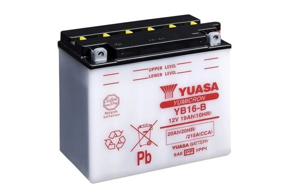 Yumicron akumulátor bez kyseliny YUASA YB16-B - Nově přidáno