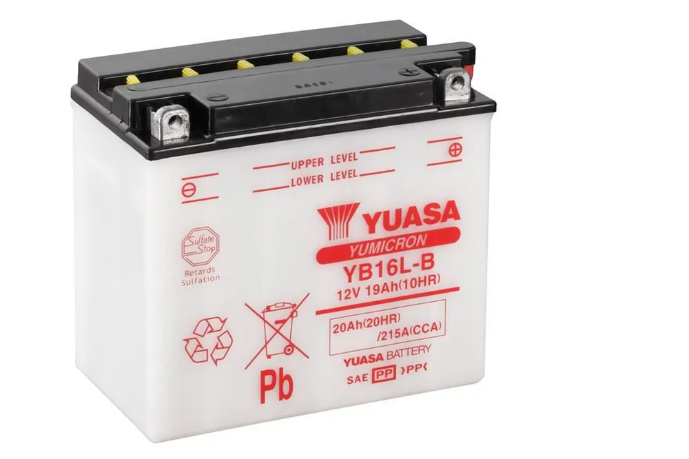 Yumicron akumulátor vč. kyseliny YUASA YB16L-B | Snížená cena