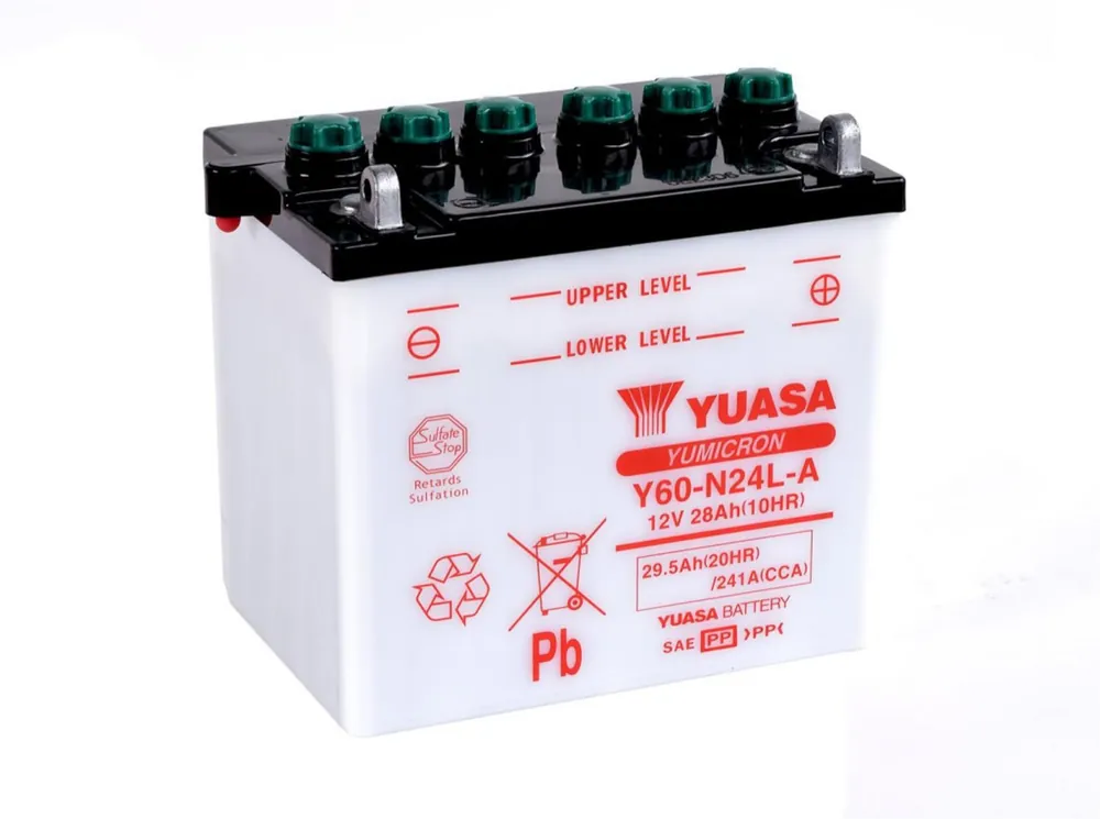 Končí brzy | Yumicron akumulátor vč. kyseliny YUASA Y60-N24L-A