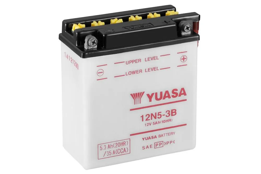 Poslední šance - Konvenční 12V akumulátor vč. kyseliny YUASA 12N5-3B